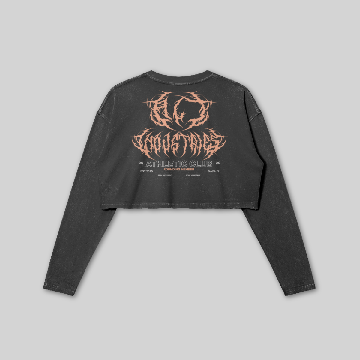 ATHLETIC CLUB WOMEN'S LONG SLEEVE "PREMIUM" CROP TOP
