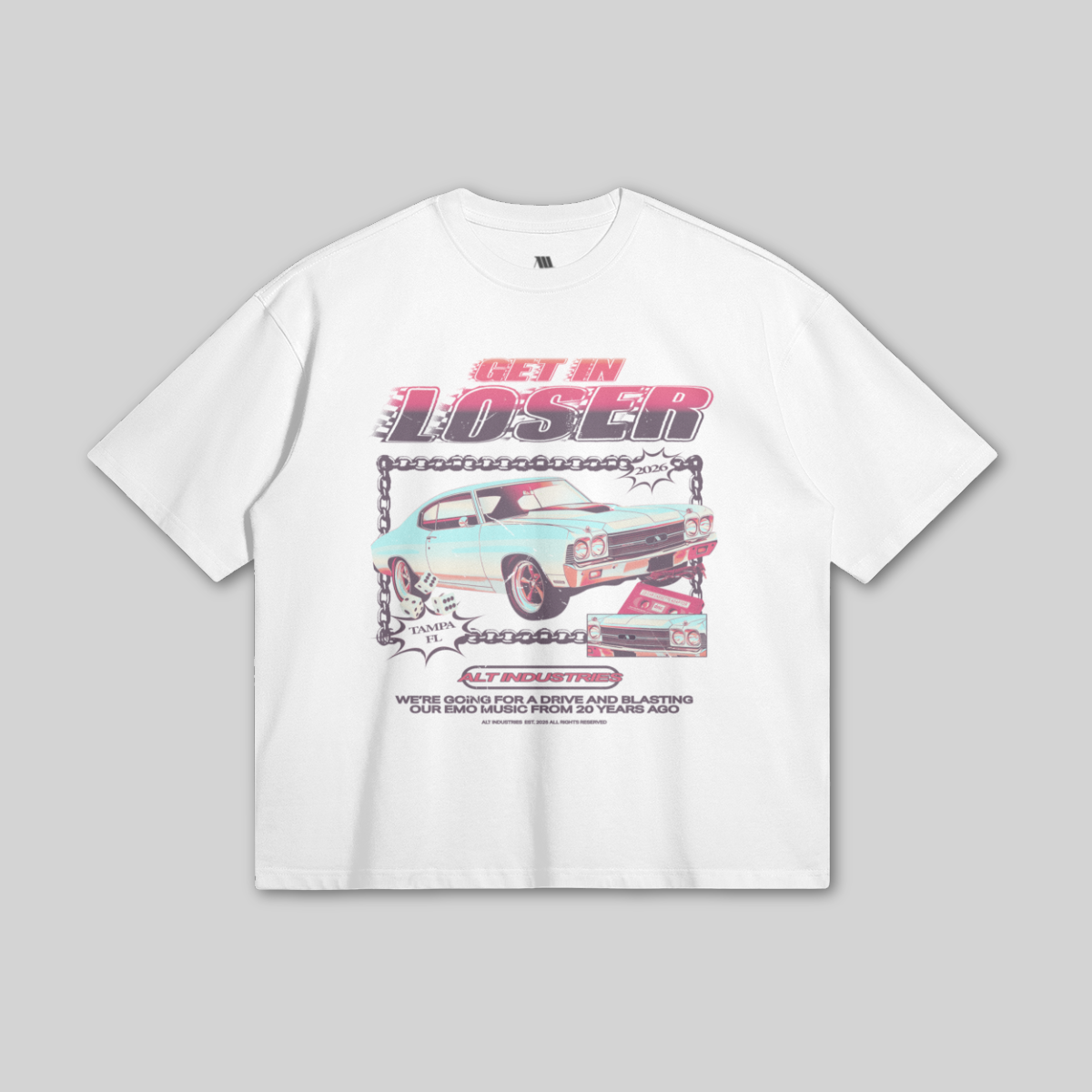 GET IN LOSER "PREMIUM" OVERSIZED TEE