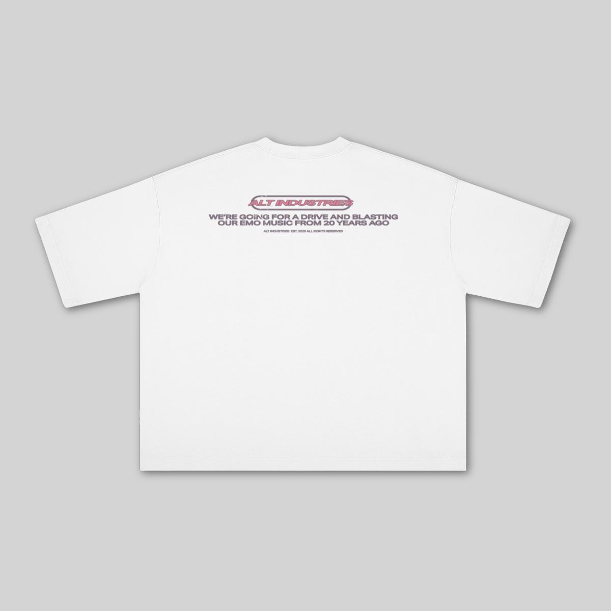 GET IN LOSER "PREMIUM" OVERSIZED CROPPED TEE