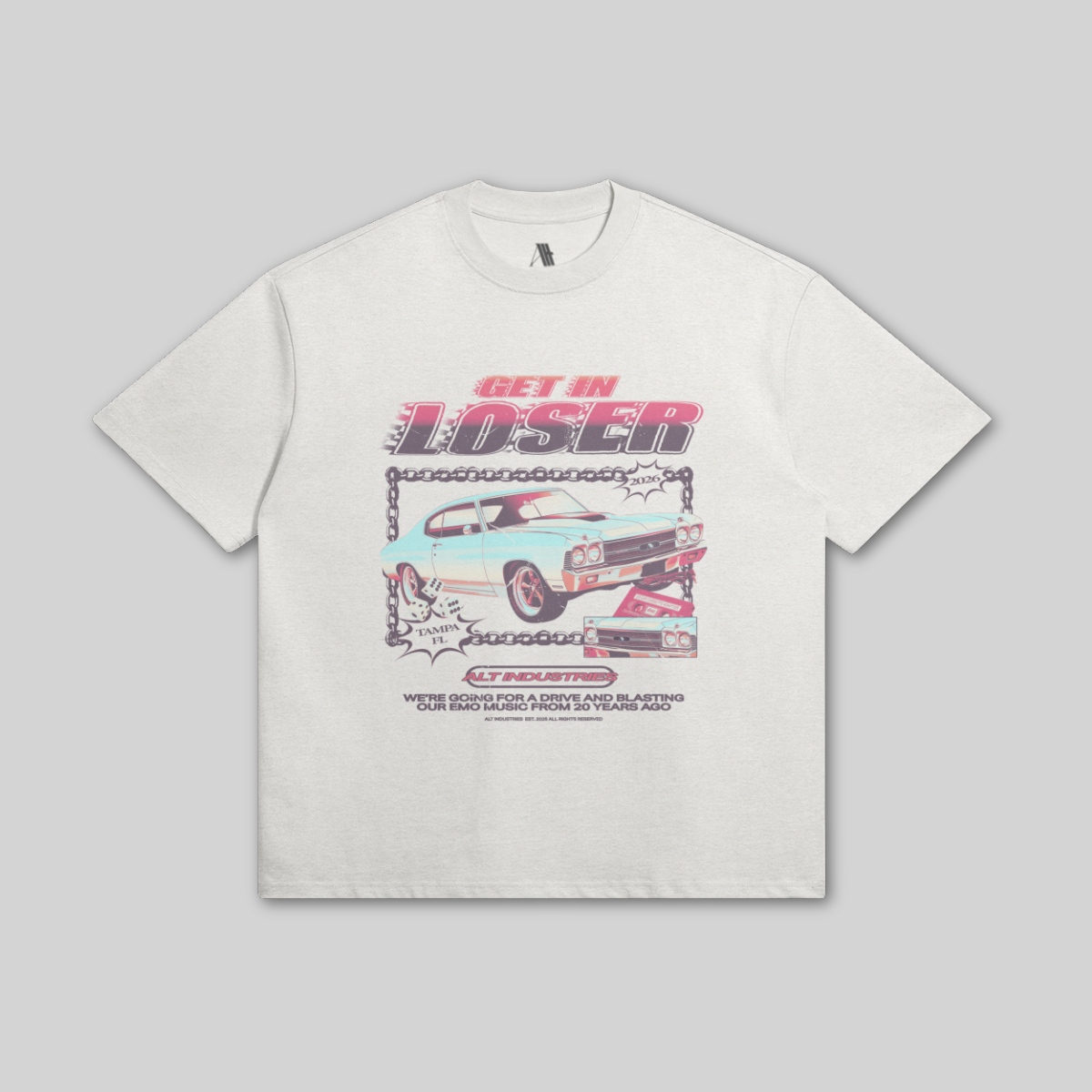 GET IN LOSER "PREMIUM" OVERSIZED SUPER HEAVYWEIGHT CREWNECK TEE
