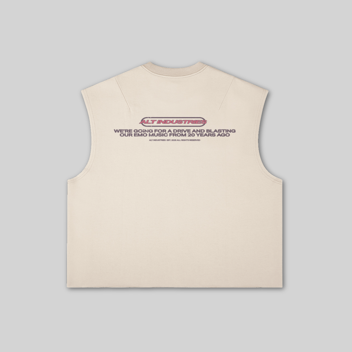 GET IN LOSER "PREMIUM" OVERSIZED CROPPED CUTOFF