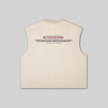 GET IN LOSER "PREMIUM" OVERSIZED CROPPED CUTOFF
