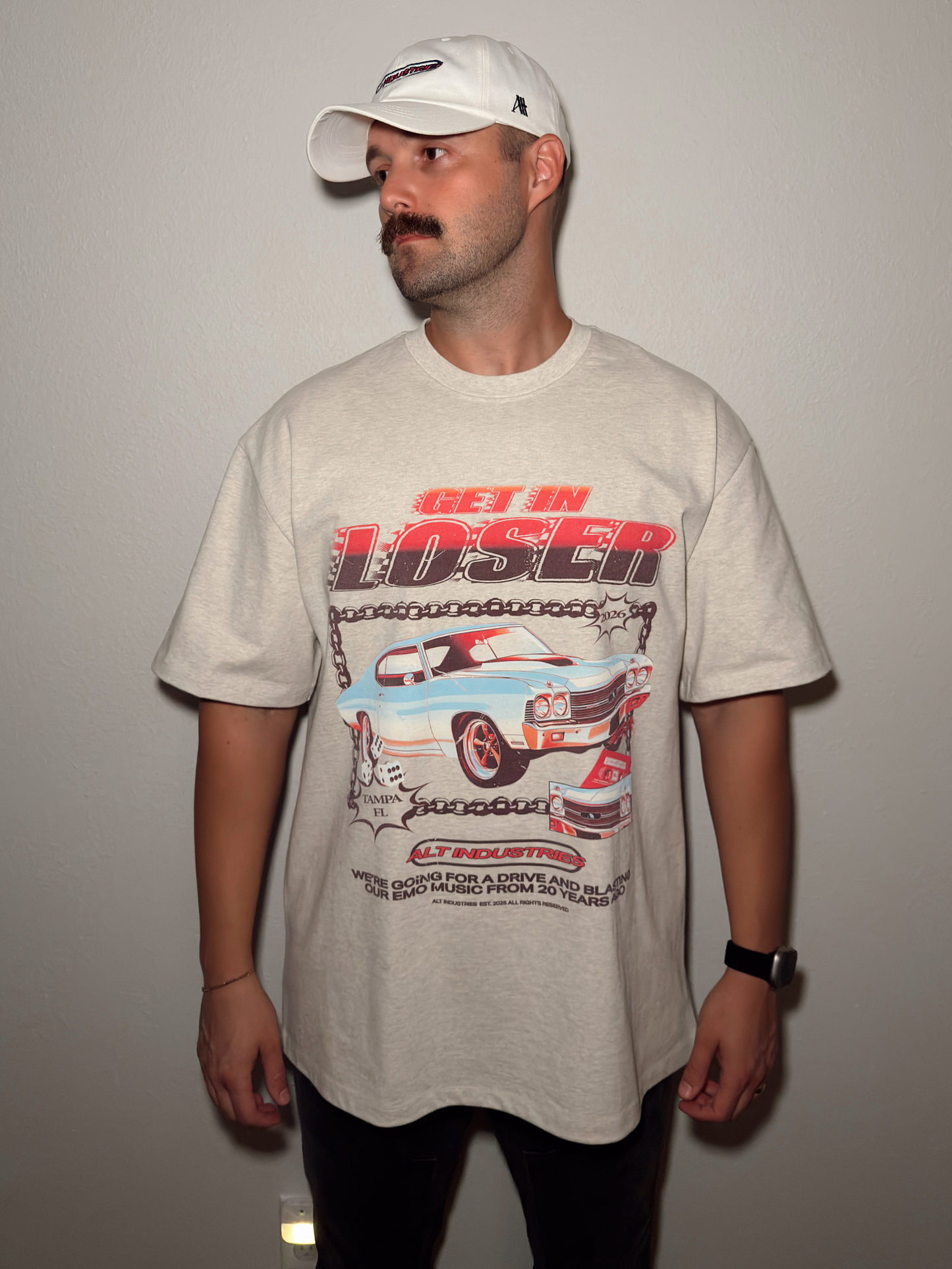 GET IN LOSER "PREMIUM" OVERSIZED SUPER HEAVYWEIGHT CREWNECK TEE
