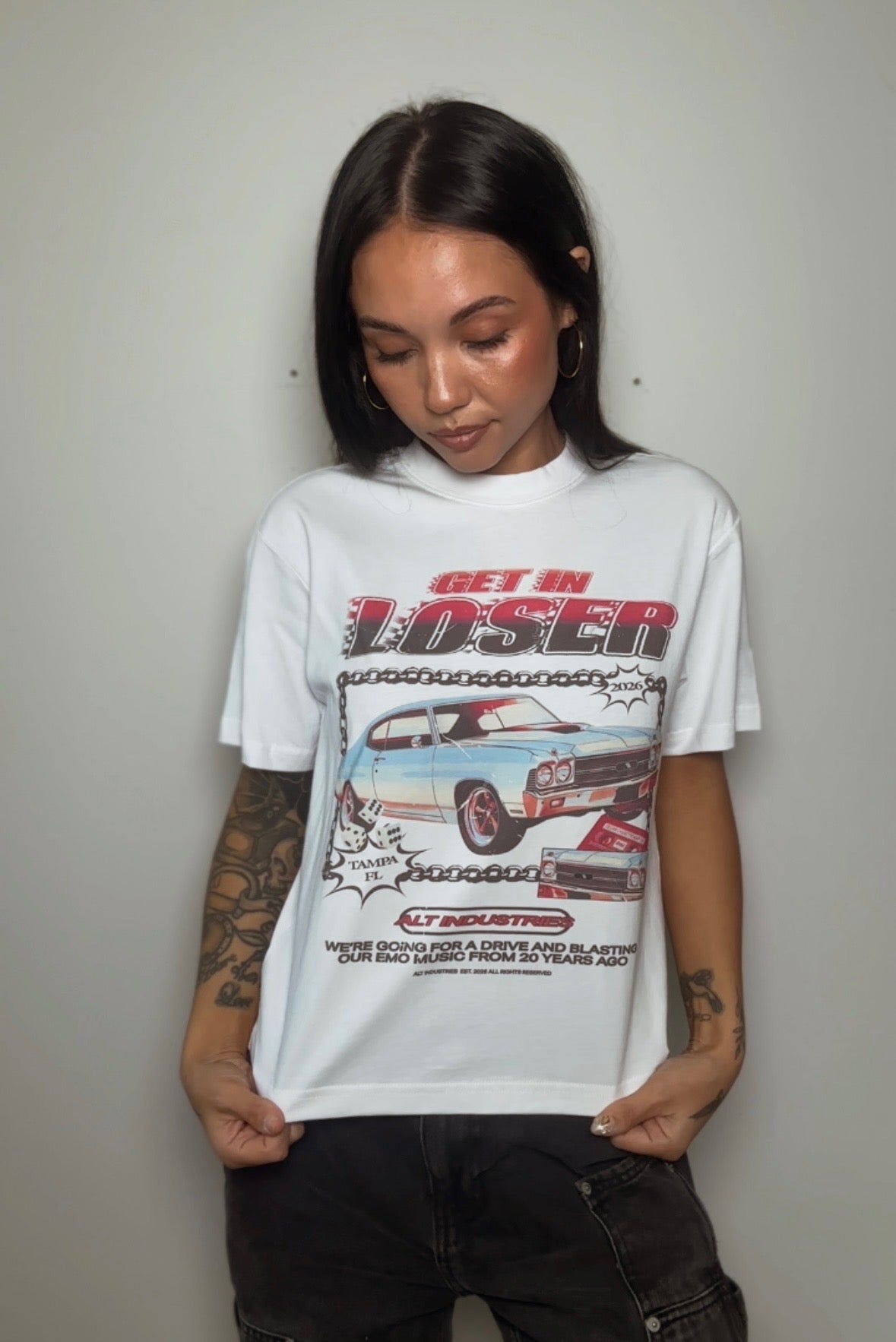 GET IN LOSER "PREMIUM" WOMENS MINI TEE