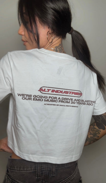 GET IN LOSER "PREMIUM" WOMENS SHORT SLEEVE CROP TEE